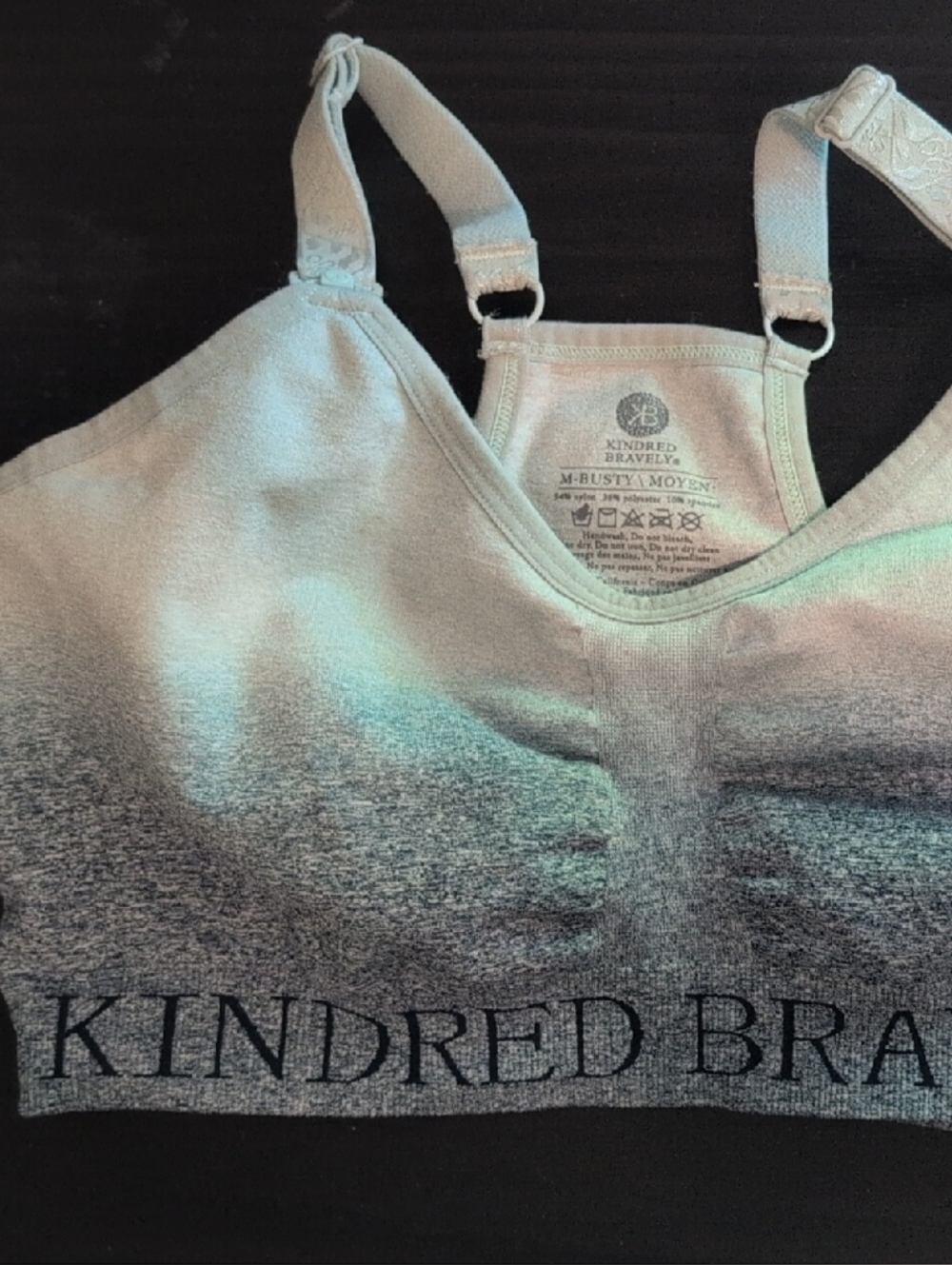 Kindred Bravely Heather Blue Ombre Nursing Bralette